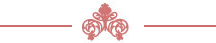 A red decorative design with a bow on it.