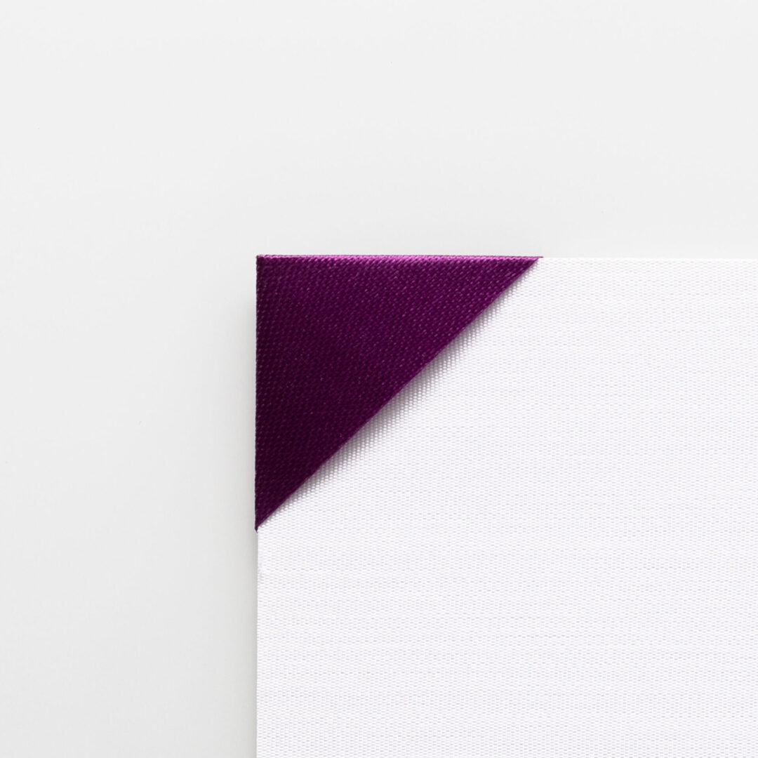 Plumb Ribbon Colors on a white background