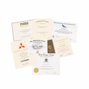 Certificates